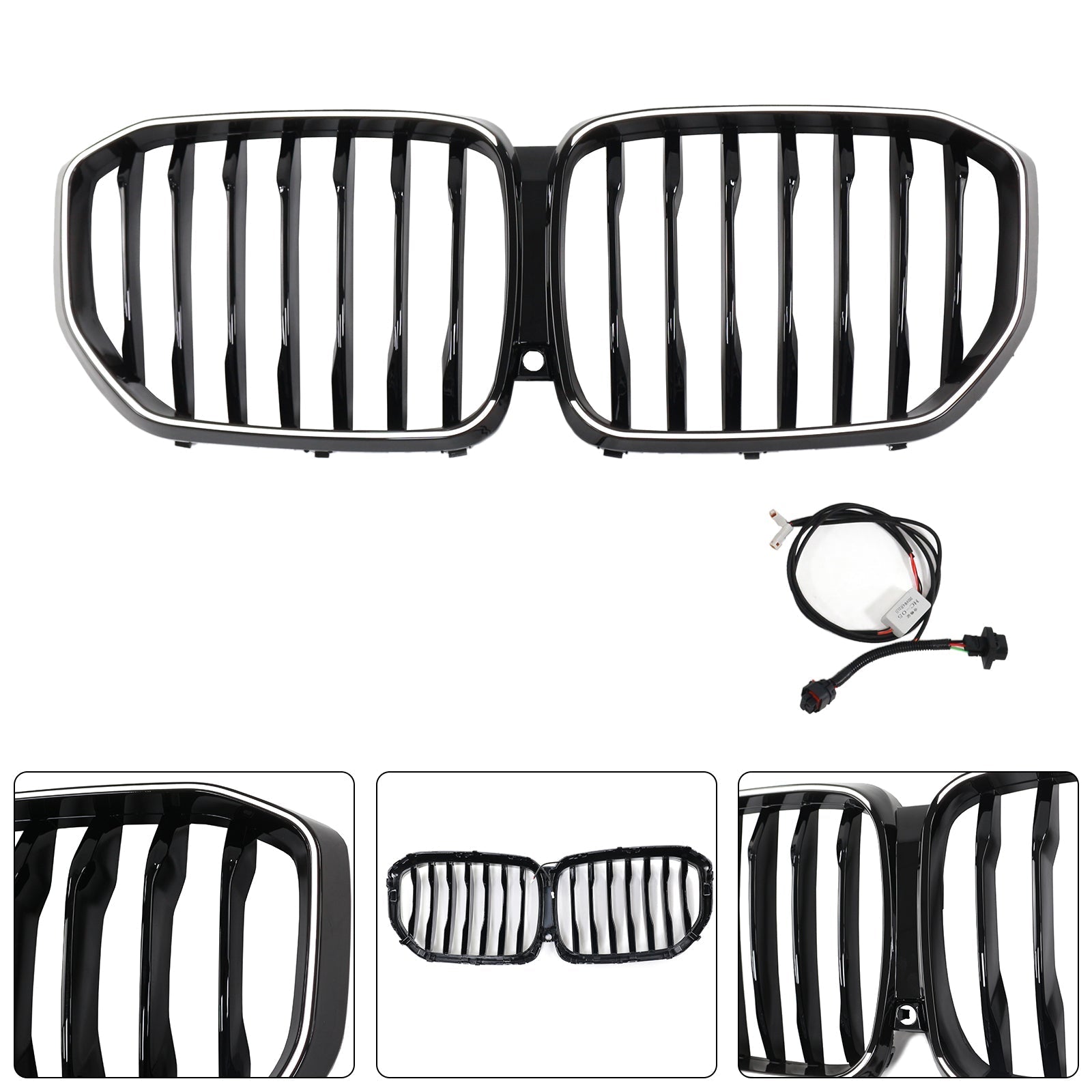 2019-2022 BMW X5 G05 M-Performance Gloss Black Front Kidney Grille (51137454887)