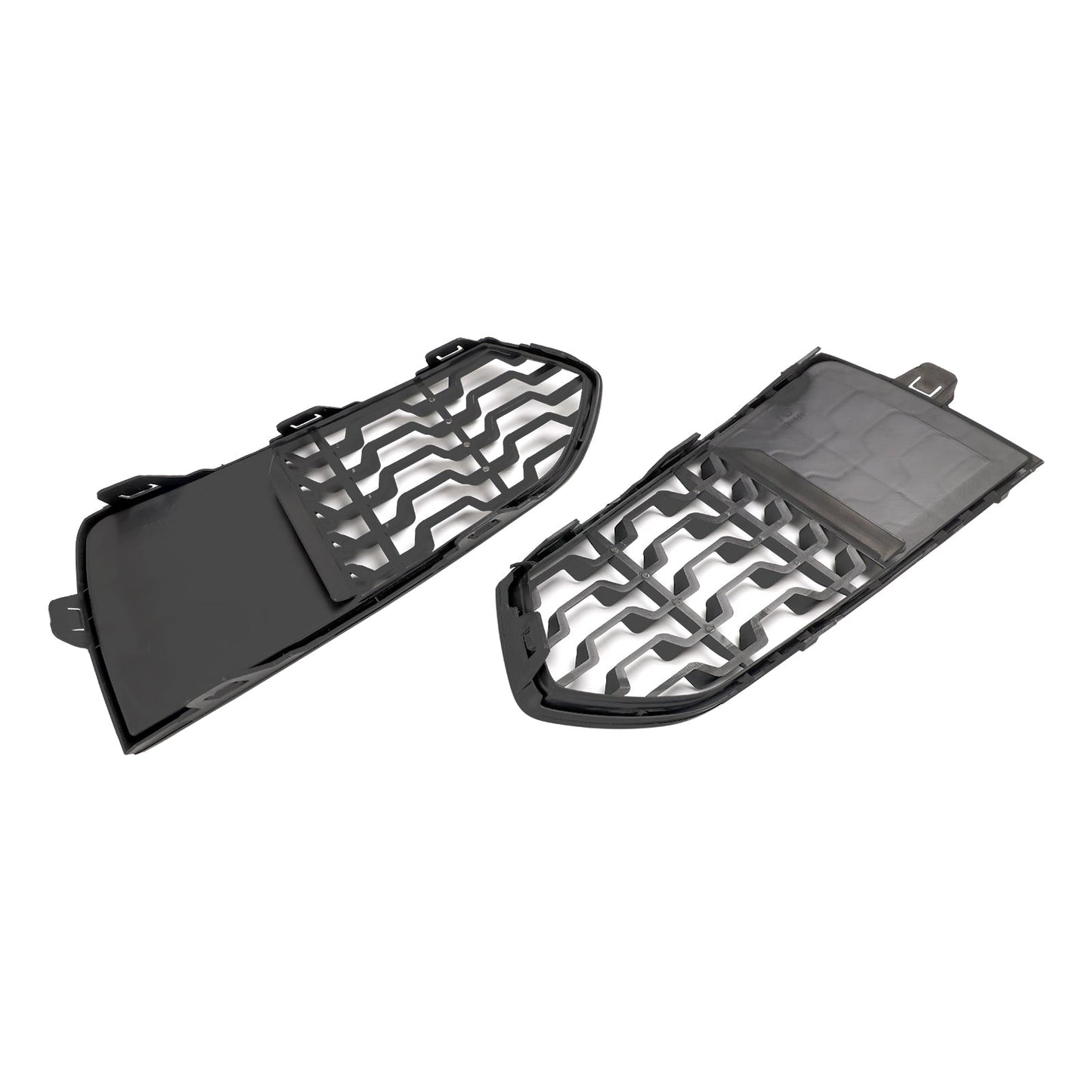 2012-2017 BMW 2 Series F22 M Sport Front Bumper Fog Light Grille — Pair (51118056797 / 51118056798)