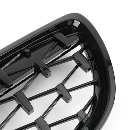 2007-2010 BMW E92 E93 328i 335i 2-Door Meteor Black Front Kidney Grille