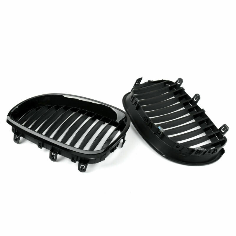 2003-2010 BMW 5 Series E60 E61 Gloss Black Front Replacement Kidney Grille