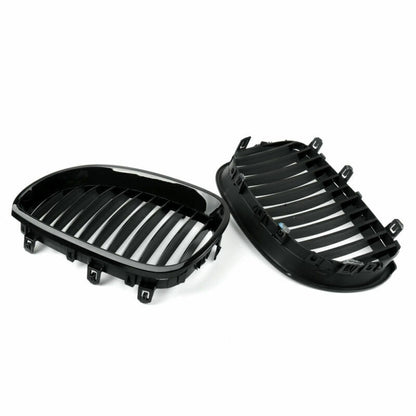 2003-2010 BMW 5 Series E60 E61 Gloss Black Front Replacement Kidney Grille