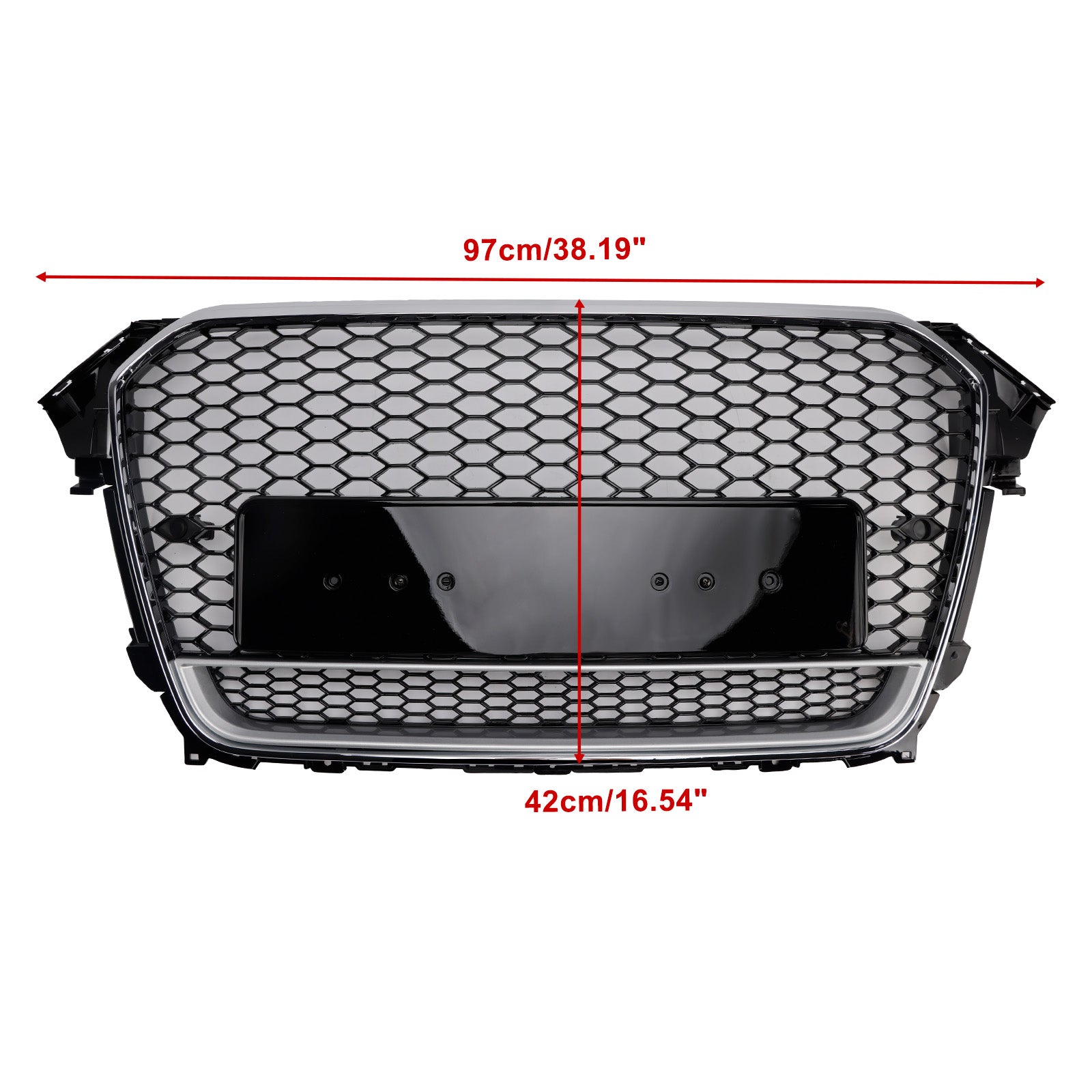 2013-2016 Audi A4 S4 B8.5 RS4 Style Front Bumper Grille with Quattro Badge