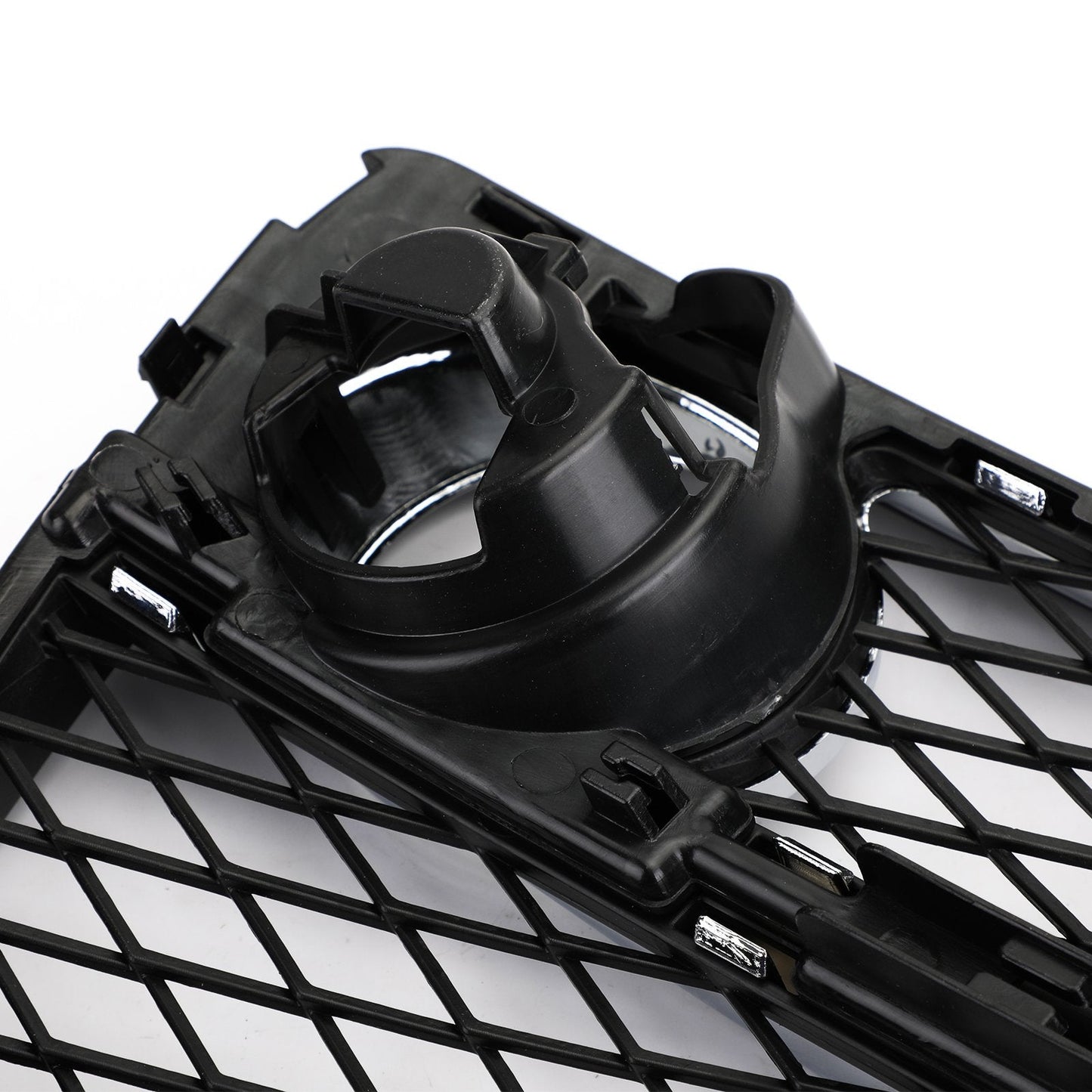2012-2014 BMW X6 E71 Front Bumper Closed Grid Fog Light Grille — Left & Right Pair