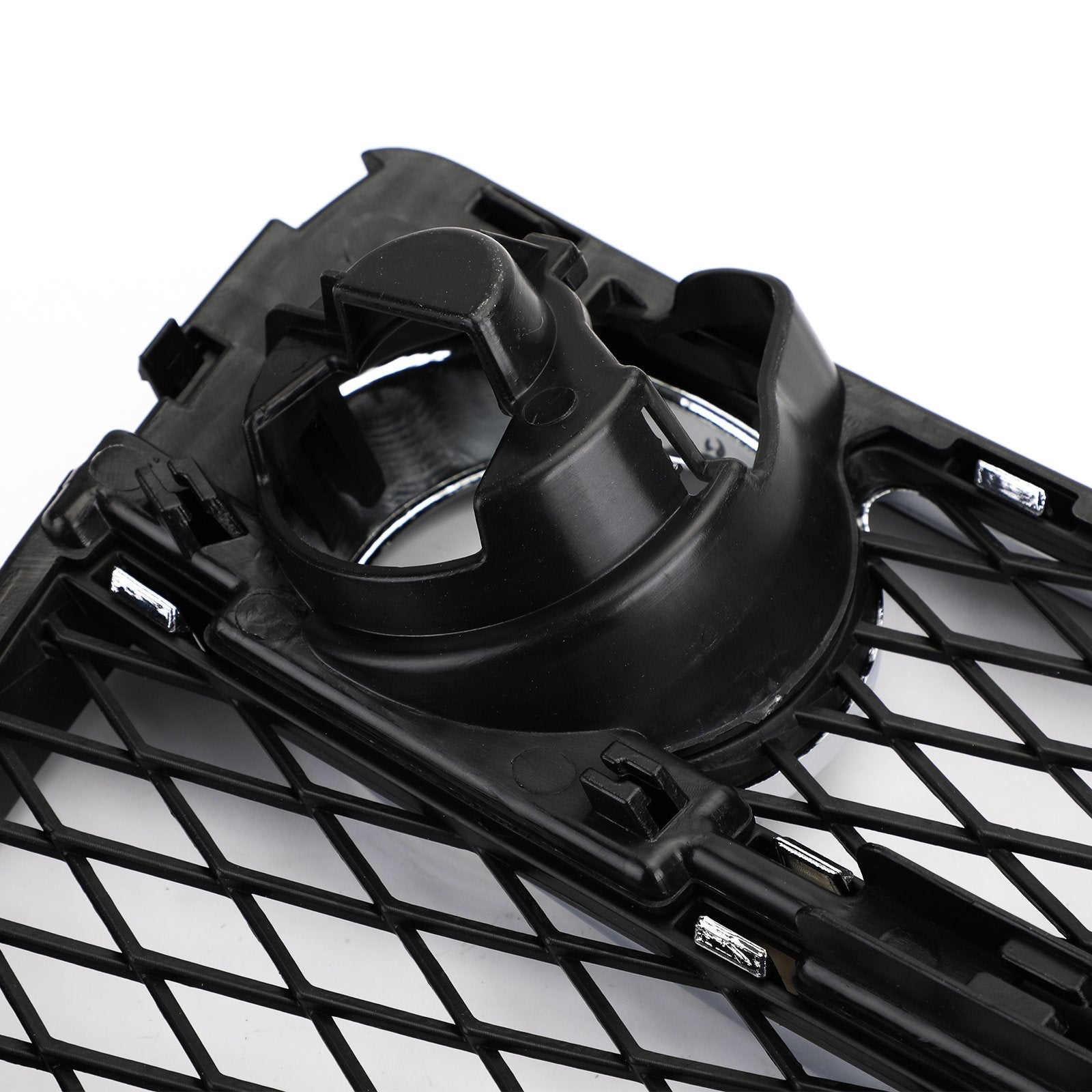 2012-2014 BMW X6 E71 Front Bumper Closed Grid Fog Light Grille — Left & Right Pair