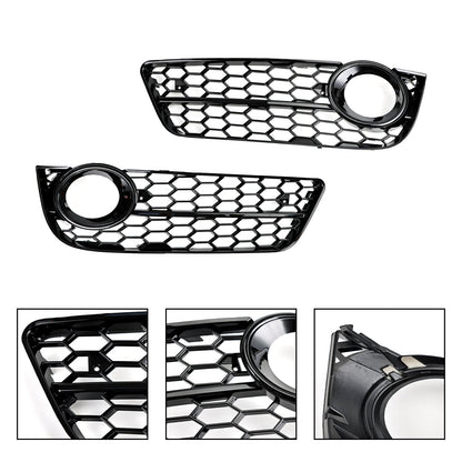 2007-2011 Audi A5 Standard Style Honeycomb Front Fog Lamp Cover Grill — Pair (1522024)