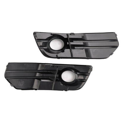 2009-2012 Audi Q5 Standard Front Bumper Fog Light Lamp Cover Trim — Pair (8R0807681A / 8R0807682A)