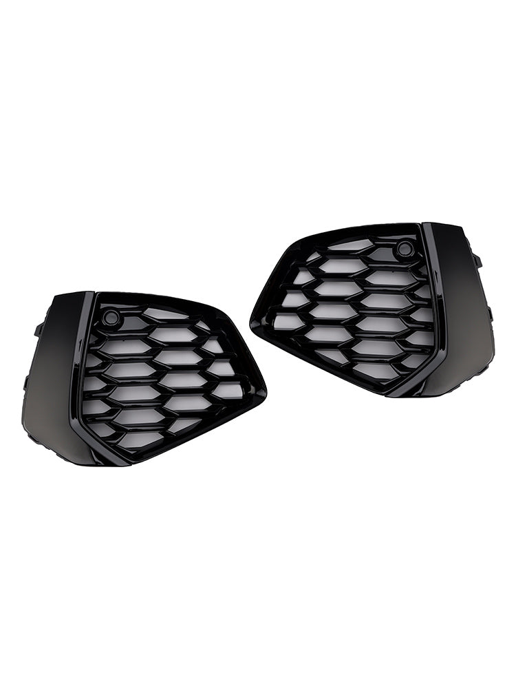2021-2023 Audi A3 S-Line Black Front Honeycomb Fog Light Grill Cover