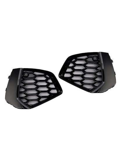 2021-2023 Audi A3 S-Line Black Front Honeycomb Fog Light Grill Cover