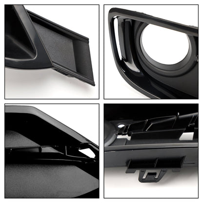 2013-2015 BMW 335i 335i xDrive Front Bumper Fog Light Grille Cover — Pair (51117300739 / 51117300740)
