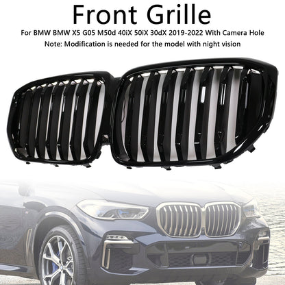2019-2022 BMW X5 G05 M-Performance Gloss Black Front Kidney Grille (51137454887)