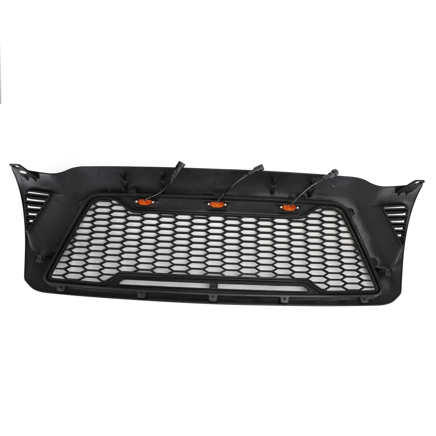 Front Grille Bumper Hood Mesh Grill Fit Toyota Tacoma 2005-2011 With LED lights
