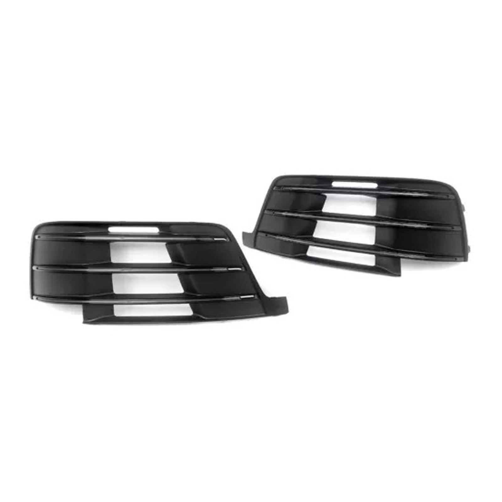 2016-2019 Audi Q7 S-Line Front Side Lower Bumper Fog Light Grille — Pair (4M0807681D / 4M0807682D)