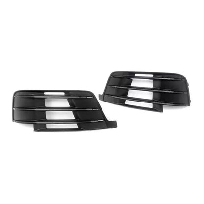 2016-2019 Audi Q7 S-Line Front Side Lower Bumper Fog Light Grille — Pair (4M0807681D / 4M0807682D)