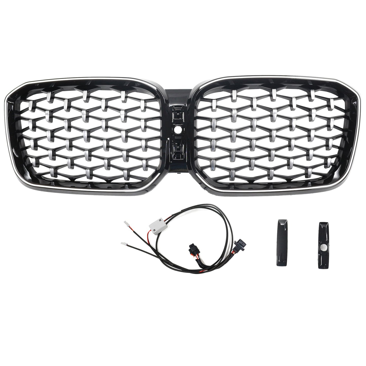 2022-2025 BMW X3 G01 X4 G02 Diamond Chrome Front Bumper Kidney Grille