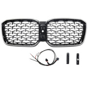 2022-2025 BMW X3 G01 X4 G02 Diamond Chrome Front Bumper Kidney Grille