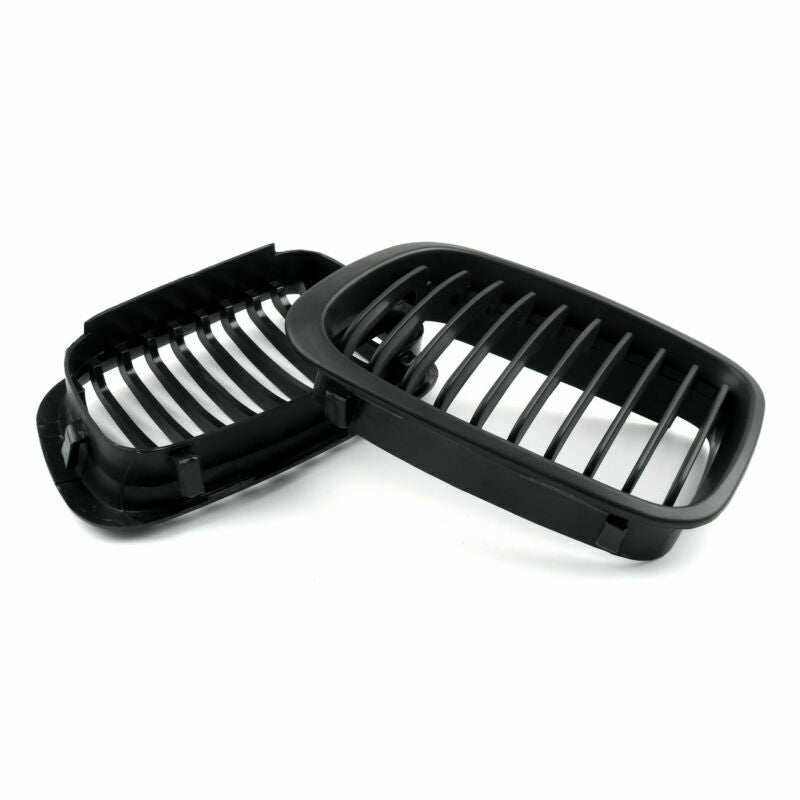 1998-2001 BMW E46 3 Series Sedan 4-Door Matte Black Front Kidney Grille