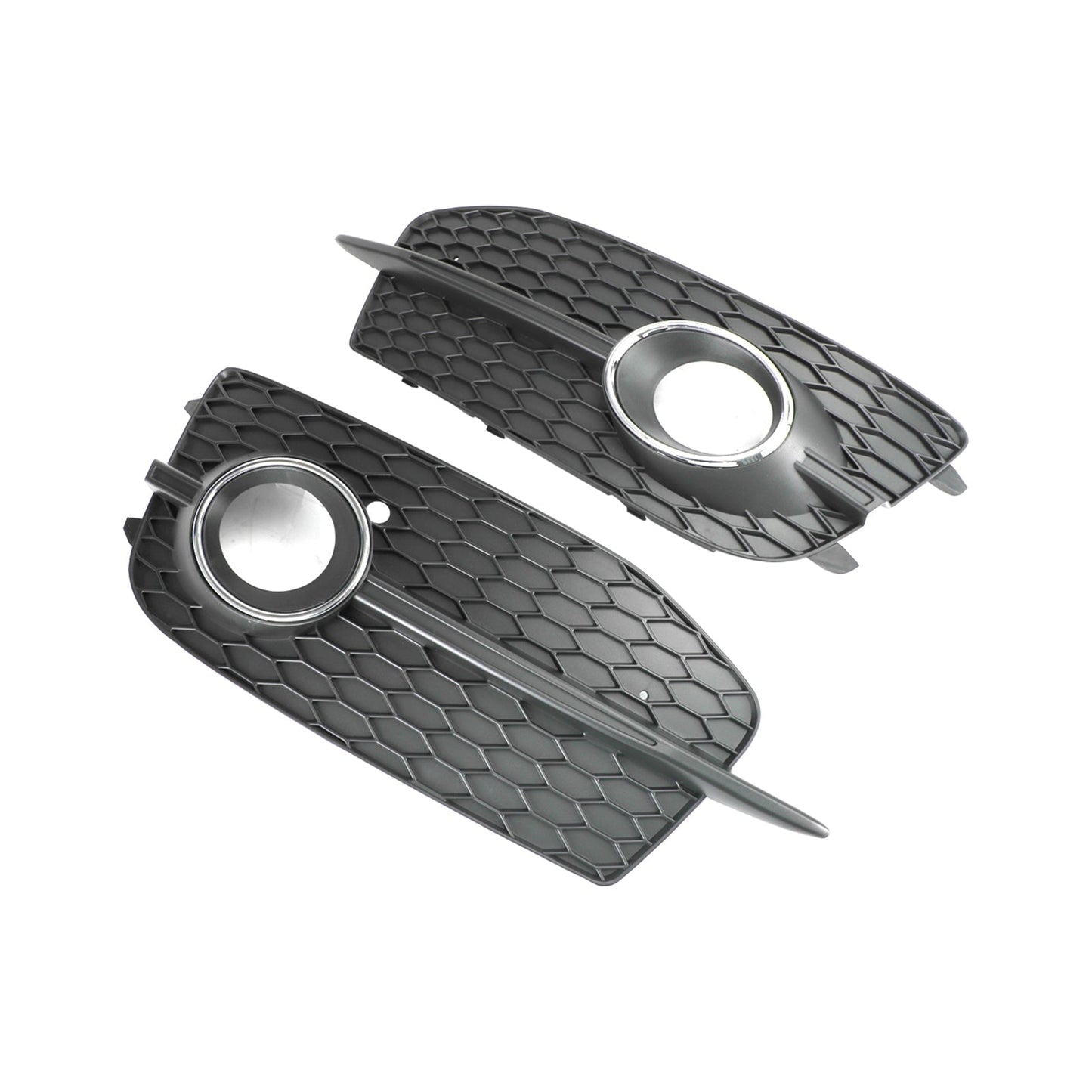 2012-2014 Audi Q3 S-Line Front Bumper Fog Light Grill — Pair (8U0807681DSP9)