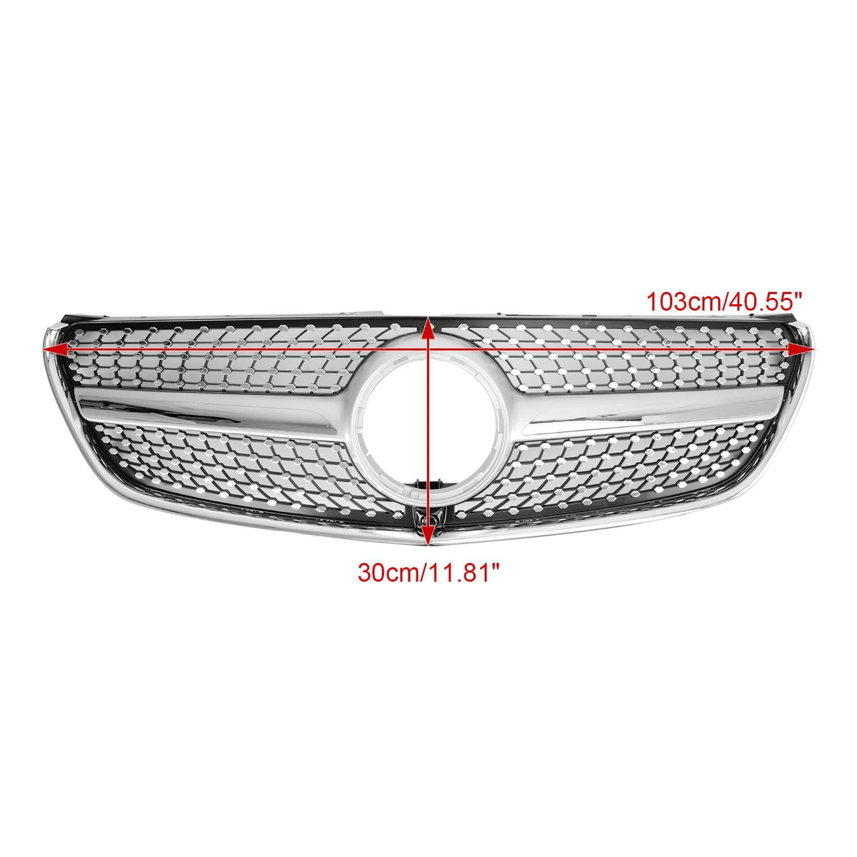 2014-2019 Mercedes-Benz V-Class W447 Diamond Front Upper Grille