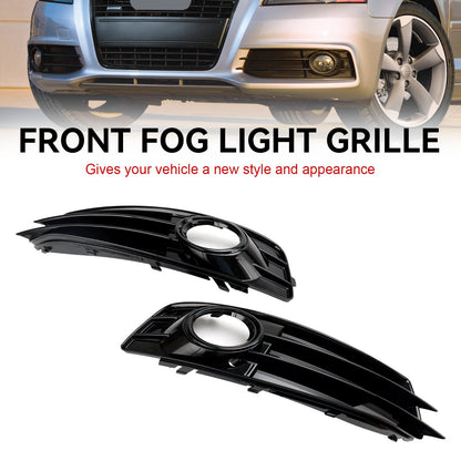 2009-2012 Audi A3 8P S-Line Front Lower Bumper Grille Fog Light Cover — Pair (8P0807682 / 8P0807681)
