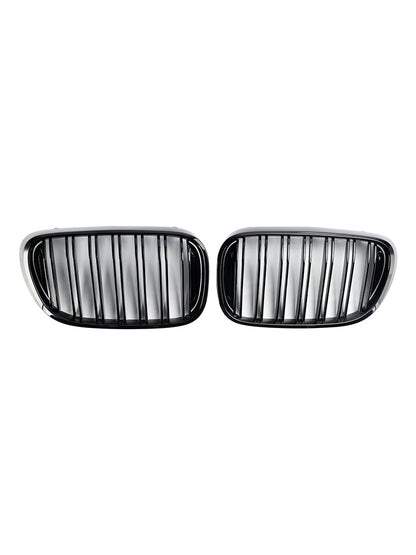 2015-2019 BMW 7 Series G11 Long-Wheelbase Pre-Facelift Black 2-Slat Front Kidney Grille