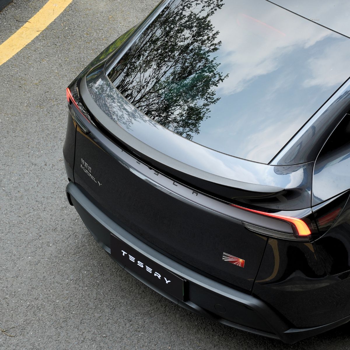 Dry Carbon Fiber Rear Trunk Spoiler for Tesla Model Y Juniper - Tesery Official Store
