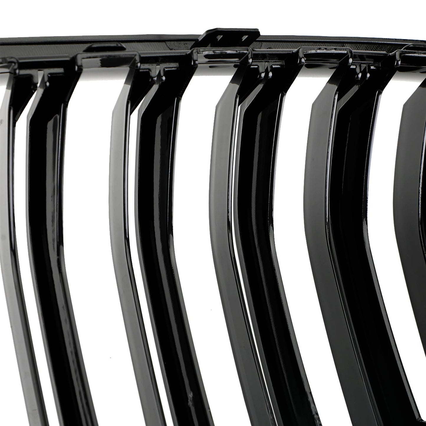 2010-2014 BMW X3 F25 Pre-Facelift Gloss Black Front Bumper Kidney Grill — Pair (51712297589 / 51117210725)