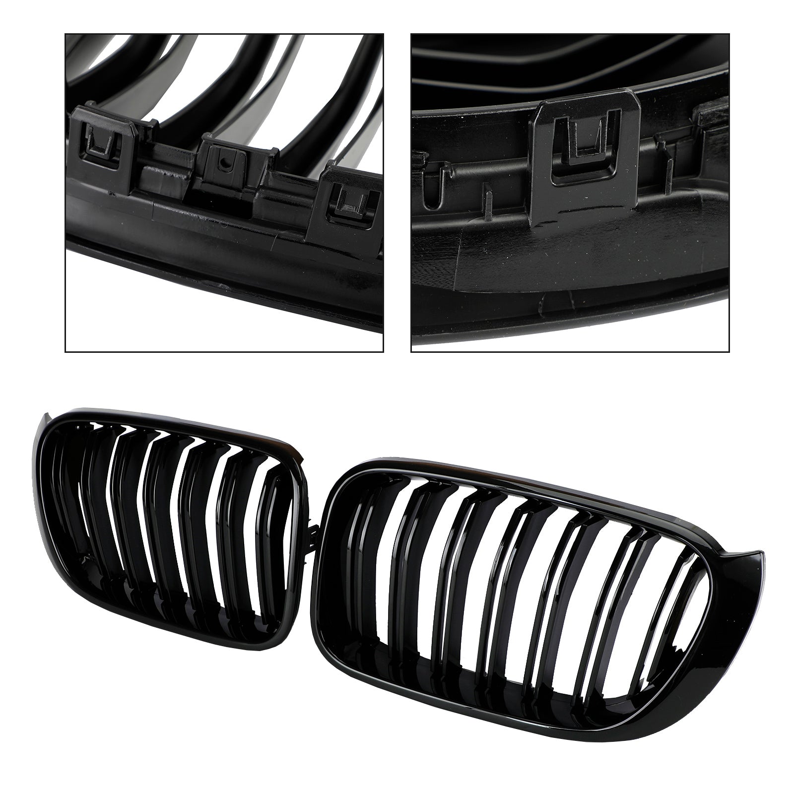 2014-2017 BMW X3 F25 / X4 F26 Gloss Black Front Bumper Kidney Grille
