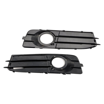 2009-2012 Audi A3 8P S-Line Front Lower Bumper Grille Fog Light Cover — Pair (8P0807682 / 8P0807681)