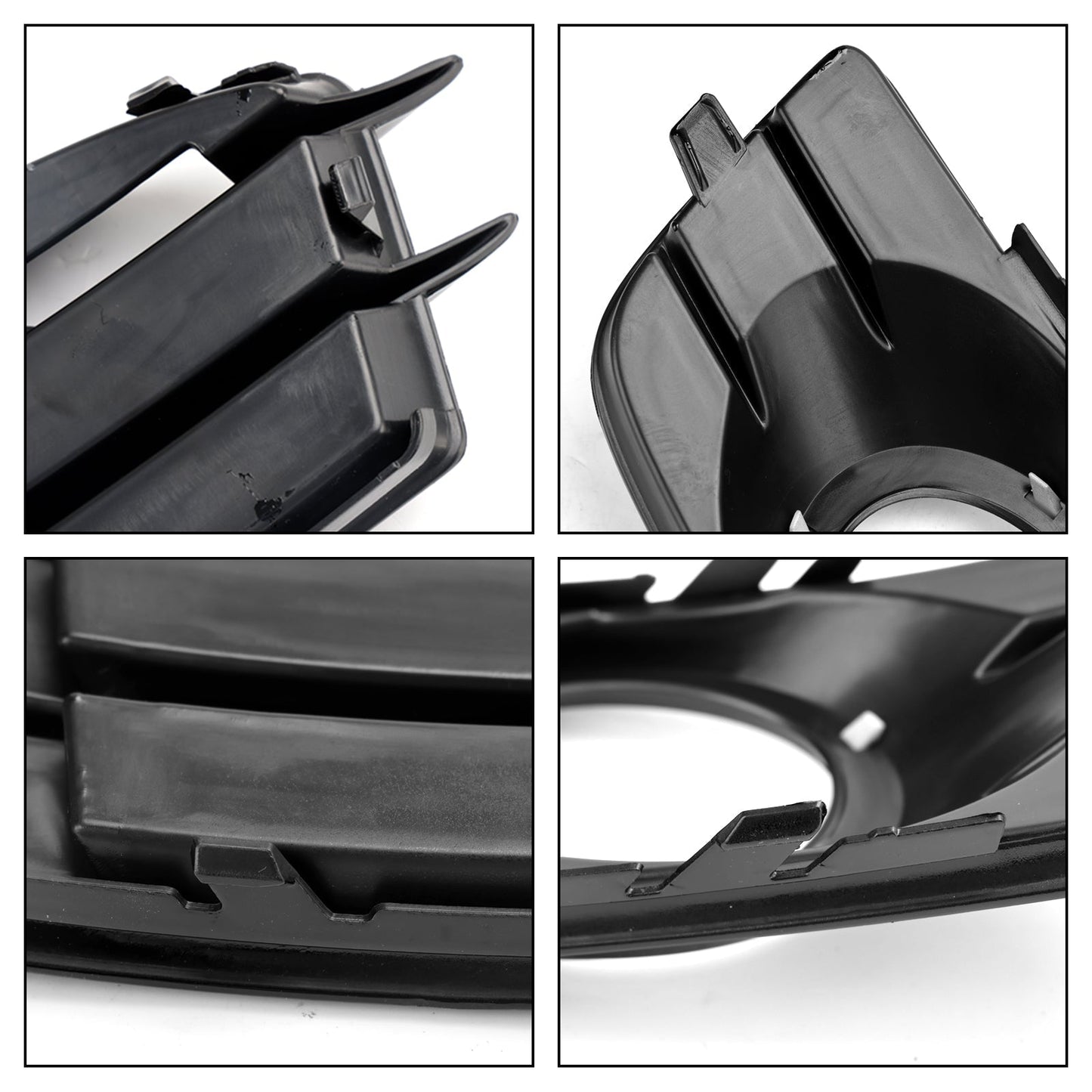 2009-2012 Audi A3 8P S-Line Front Lower Bumper Grille Fog Light Cover — Pair (8P0807682 / 8P0807681)