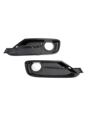 2013-2015 BMW 335i 335i xDrive Front Bumper Fog Light Grille Cover — Pair (51117300739 / 51117300740)