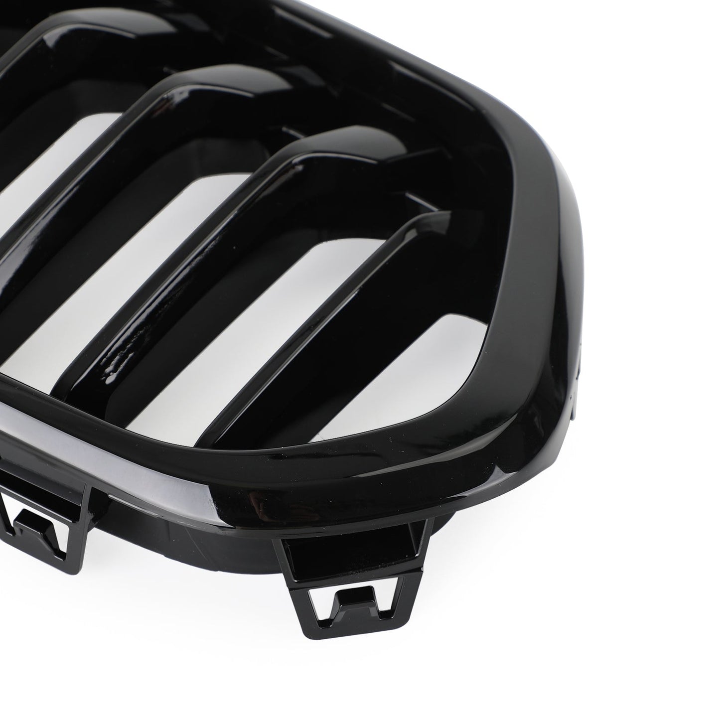 2018-2021 BMW X2 F39 Gloss Black Front Bumper Kidney Grille — Pair (51712455246 / 51712455247)