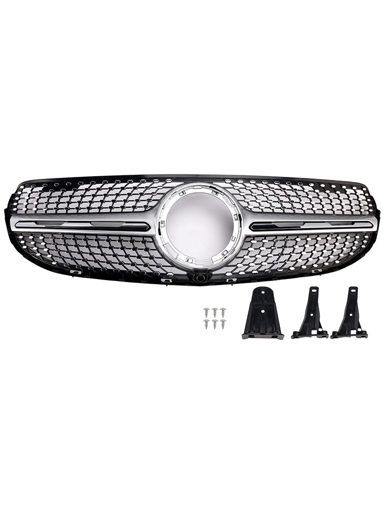 2020-2022 Mercedes-Benz GLC-Class X253 GLC250 GLC300 Diamond Front Bumper Grille