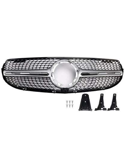 2020-2022 Mercedes-Benz GLC-Class X253 GLC250 GLC300 Diamond Front Bumper Grille