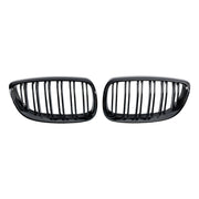 2007-2010 BMW E93 Coupe Convertible Pre-Facelift Gloss Black Front Kidney Grill — Pair (51137157277 / 51137157278)