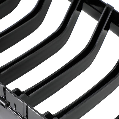 2012-2019 BMW 3 Series F30 F31 F35 Gloss Black Front Kidney Grill — Pair (51137263481 / 51137263482)