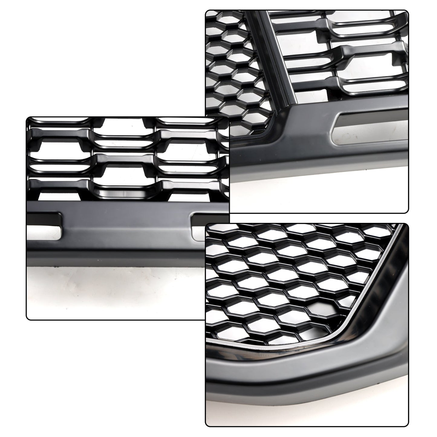 2019-2023 Ford Ranger Black Front Bumper Grill Grille T8 W/LED Light