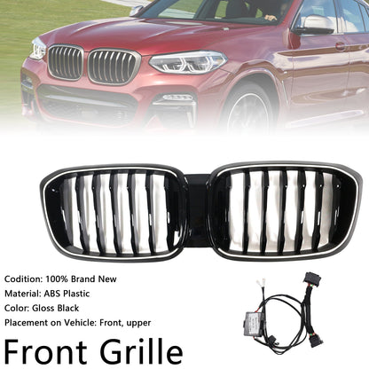 2018-2021 BMW X4 G02 X3 G01 G08 Gloss Black Front Kidney Mesh Grille (51138469959)