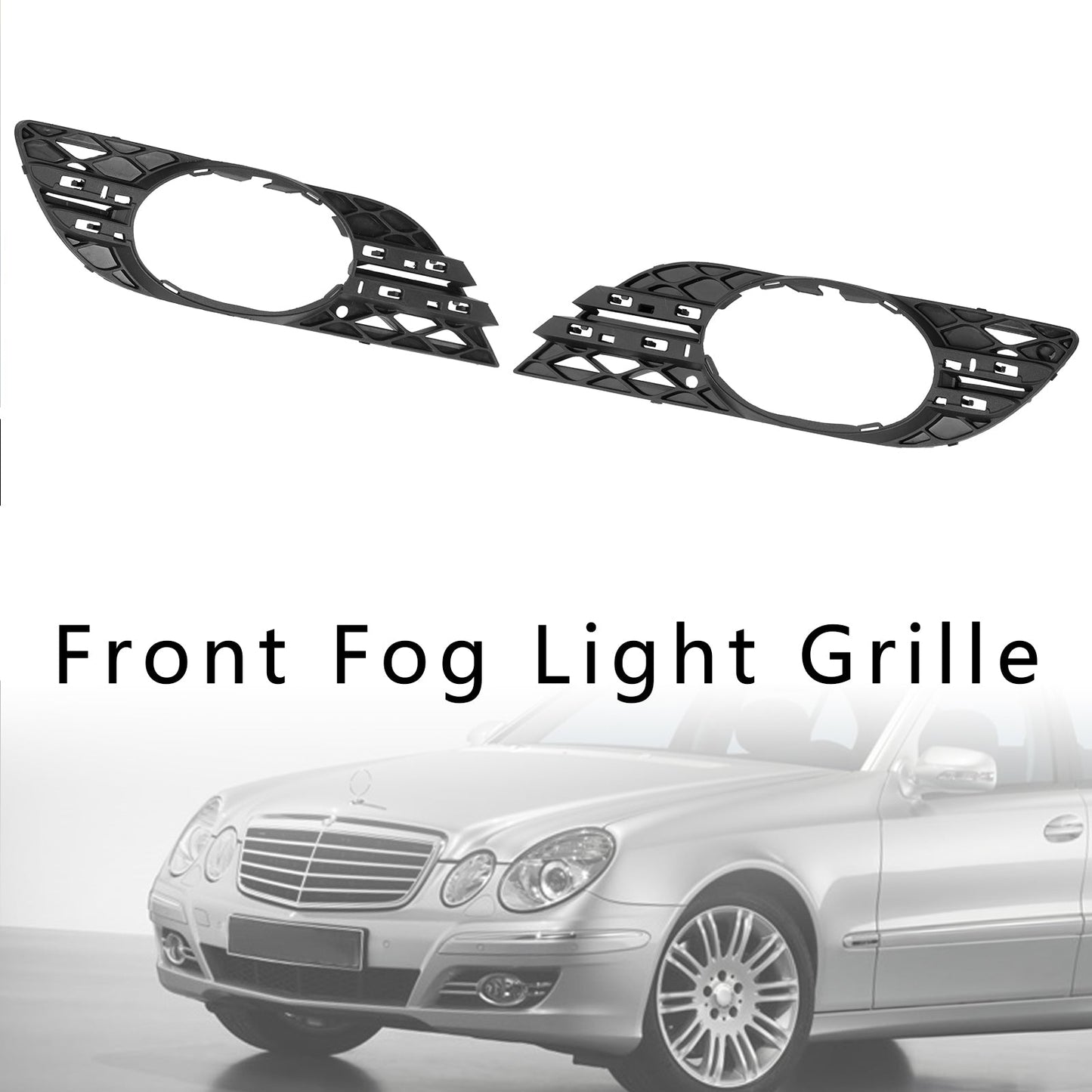 2007 Mercedes-Benz E-Class W211 E280 4Matic Front Fog Light Trim Set — Pair (2118850822)