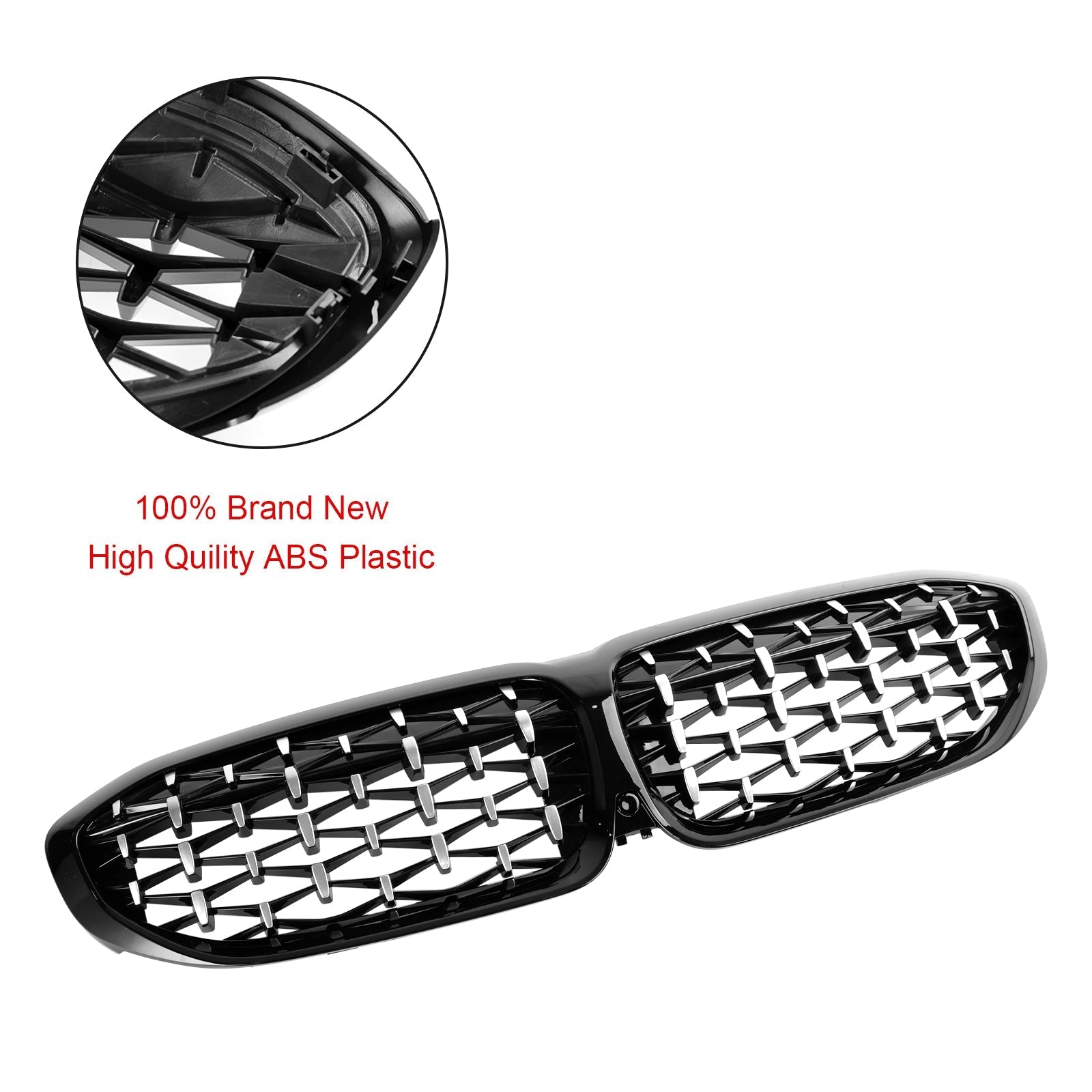 2019-2022 BMW 3 Series G20 G28 Diamond Front Kidney Grille (51138072085)