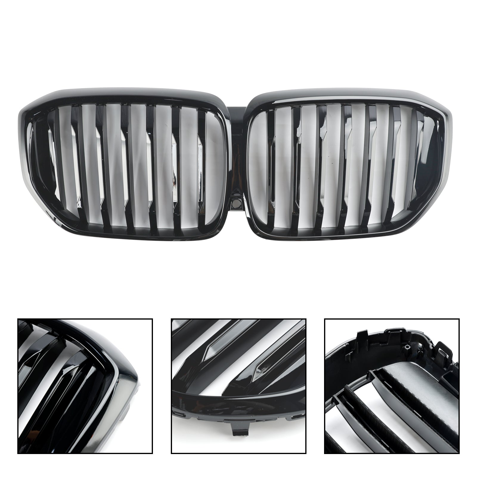 2024+ BMW X5 G05 LCI Gloss Black Front Bumper Kidney Grille