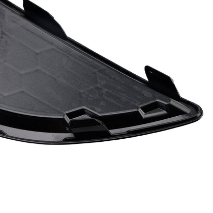 2PCS Matte Black Front Fog Light Lamp Cover Grille Fit Ford Fiesta 2013-2017