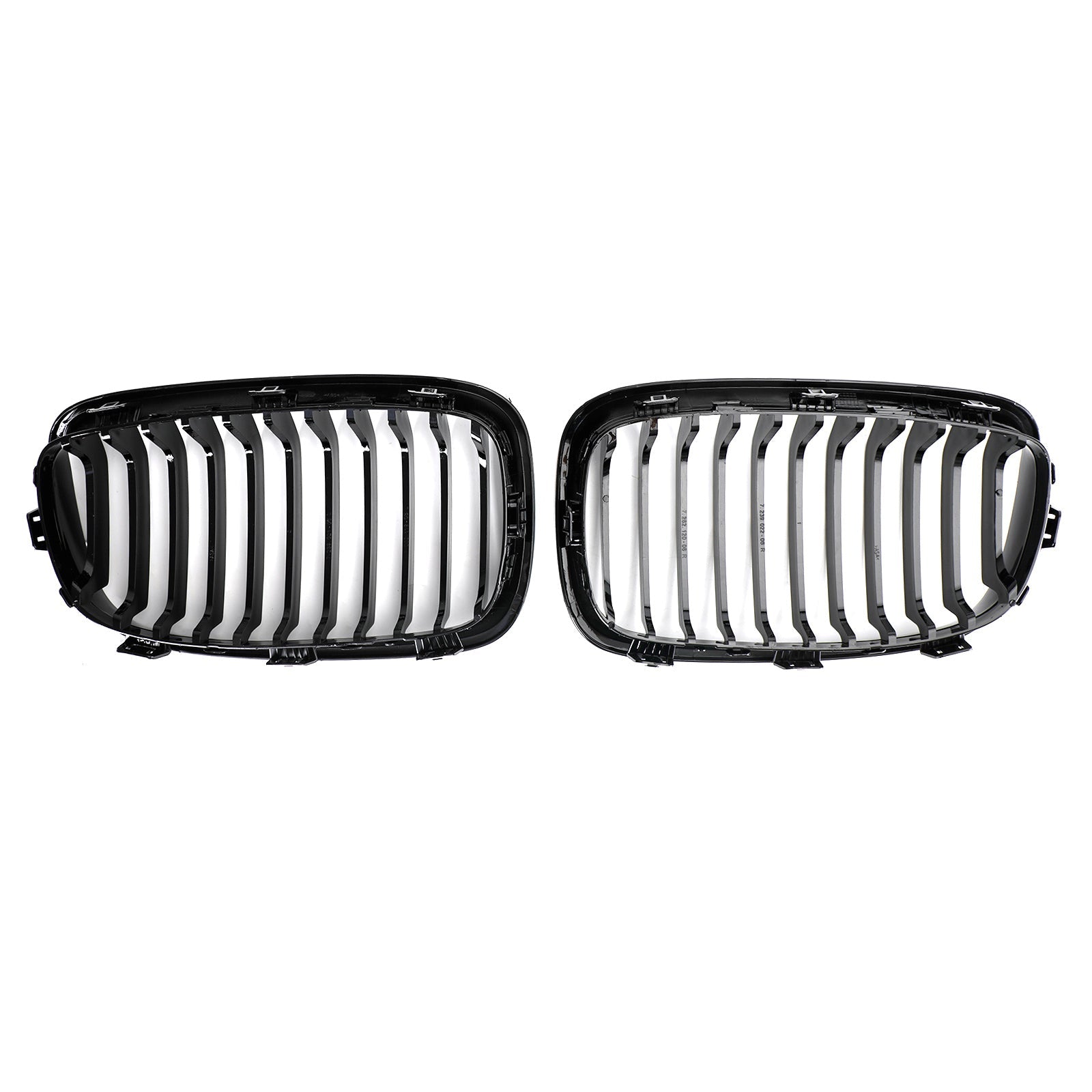 2012-2014 BMW 1 Series F20 F21 3-Door Pre-Facelift Front Bumper Kidney Grille — Pair (51137239021 / 51137262119)