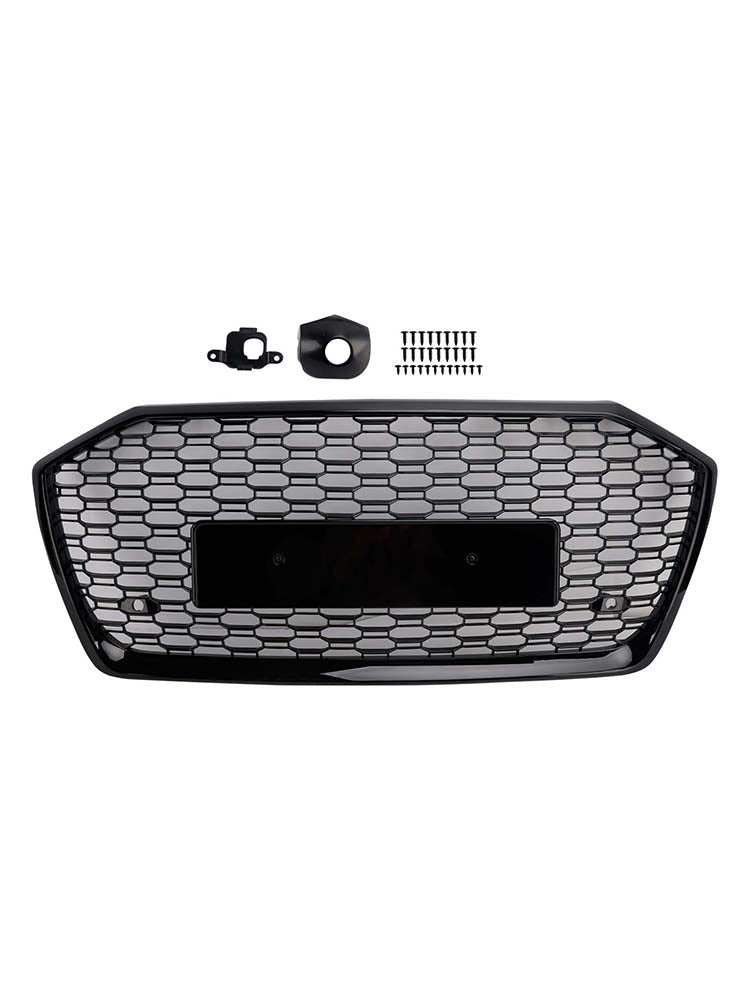 2019-2023 Audi A6 S6 RS6 Style Honeycomb Mesh Front Grille — Without ACC