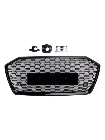 2019-2023 Audi A6 S6 RS6 Style Honeycomb Mesh Front Grille — Without ACC