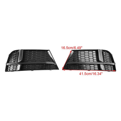 2016-2020 Audi A3 8V S-Line Front Fog Light Cover Bezel Grill — Pair (8V3807682 / 8V3807681)
