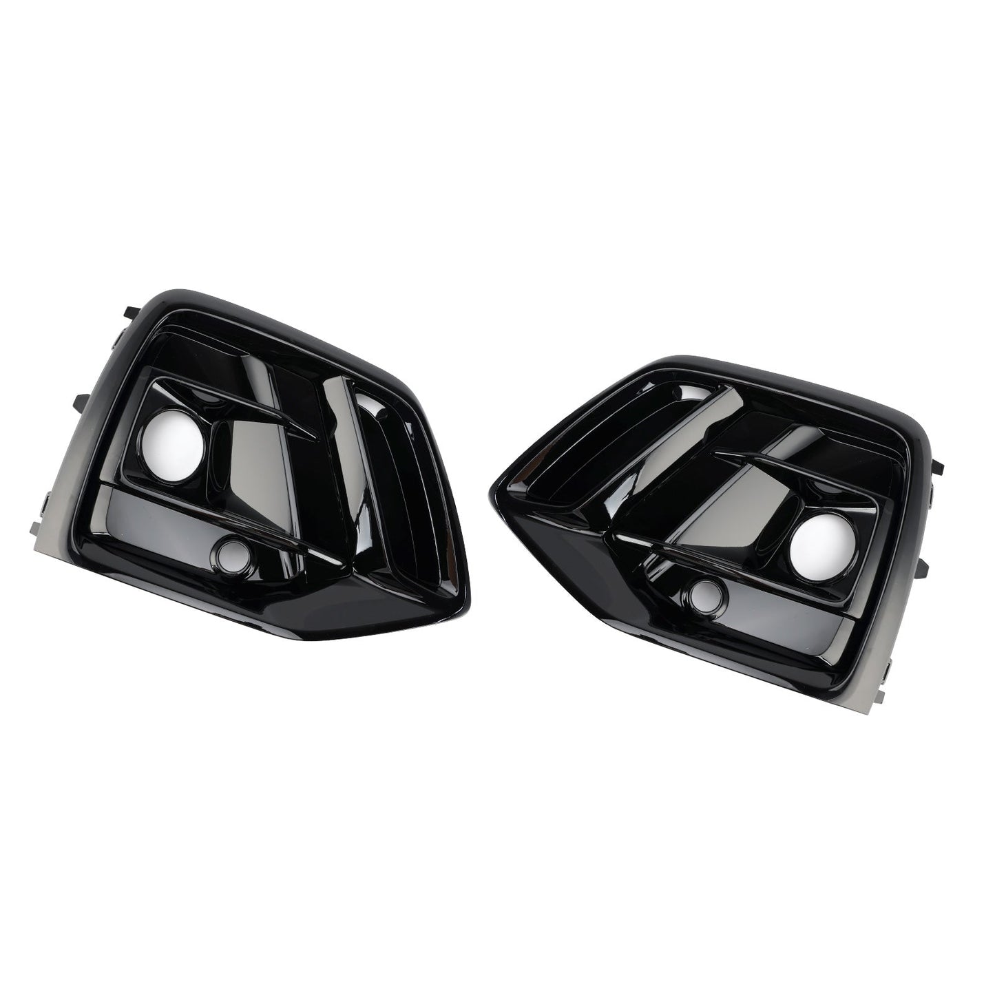 2021-2025 Audi Q5 SQ5 S-Line Black Front Fog Lamp Grille Cover