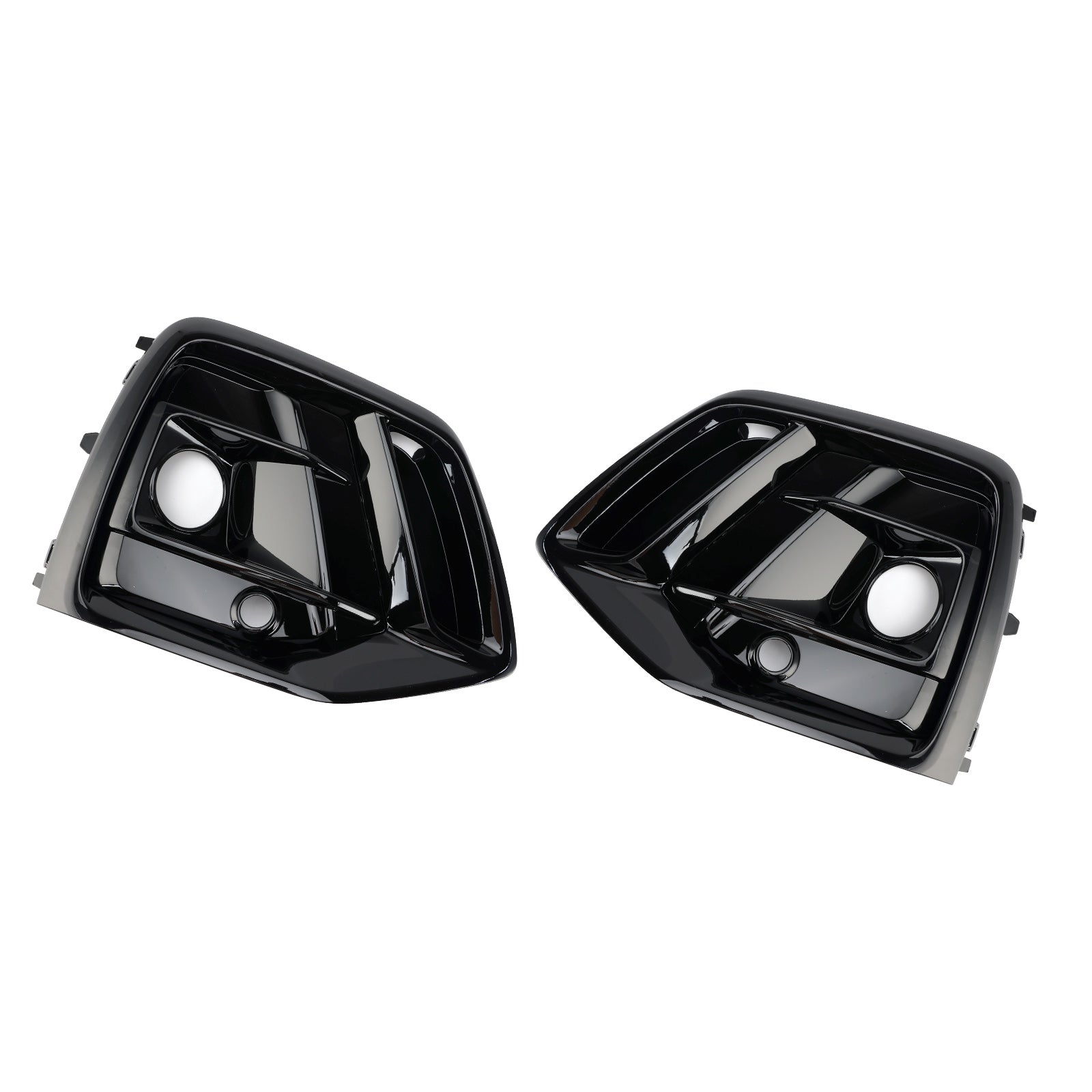2021-2025 Audi Q5 SQ5 S-Line Black Front Fog Lamp Grille Cover