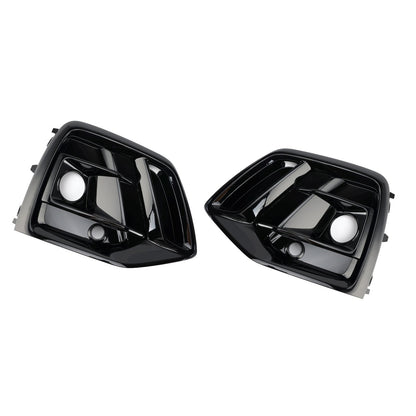 2021-2025 Audi Q5 SQ5 S-Line Black Front Fog Lamp Grille Cover