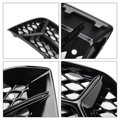 2017-2020 Audi A3 Front Bumper Grill Fog Light Cover Lamp Frame Trim