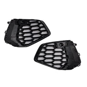 2021-2023 Audi A3 S-Line Black Front Honeycomb Fog Light Grill Cover